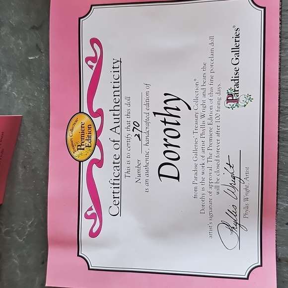 Wizard of Oz Dorothy Porcelain Doll Paradise Galleries - Picture 4 of 12